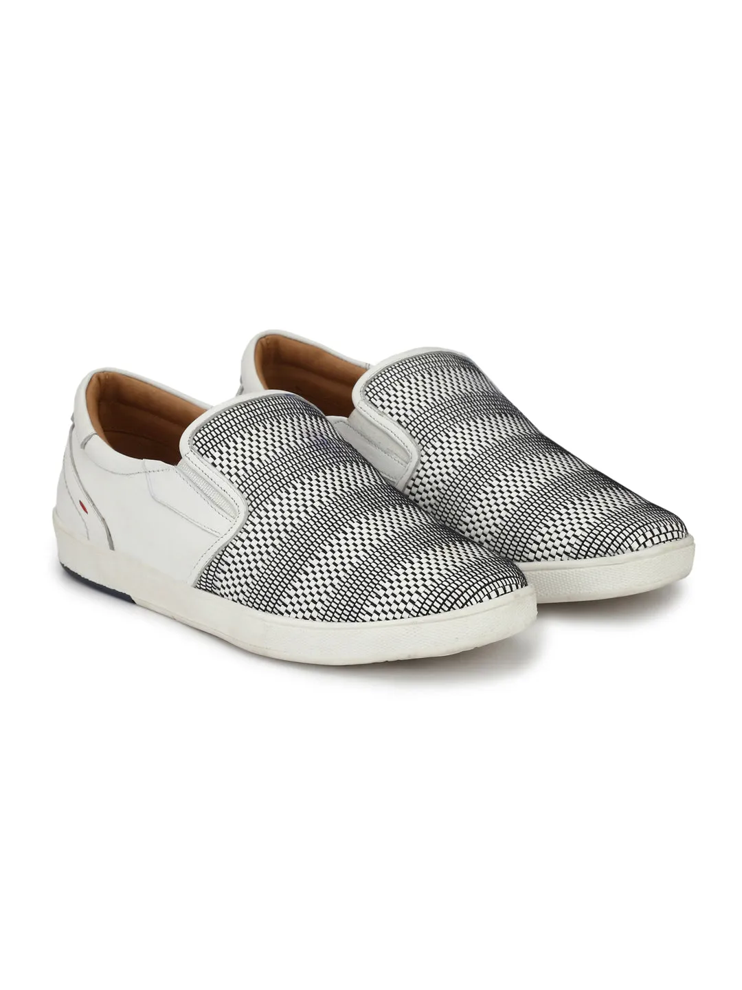 Hitz White Slip-on Luxure Shoes