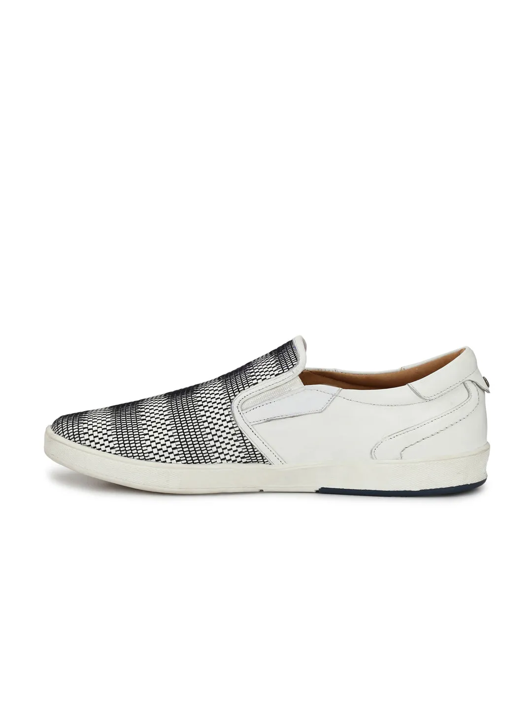 Hitz White Slip-on Luxure Shoes