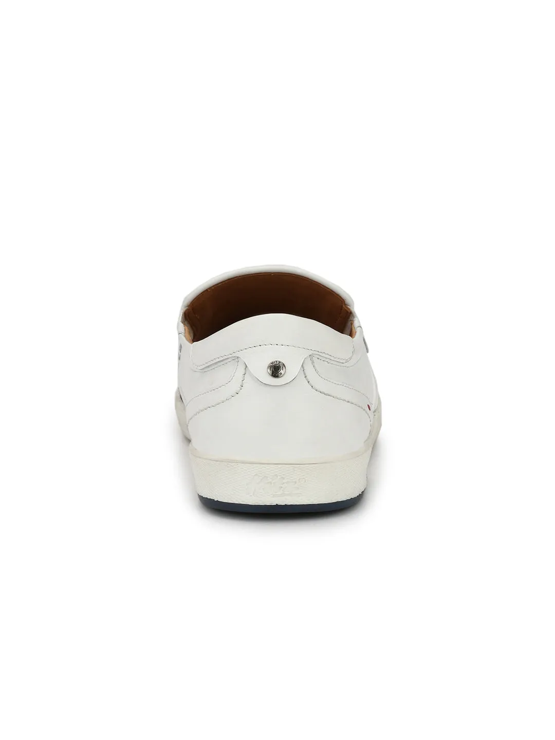 Hitz White Slip-on Luxure Shoes