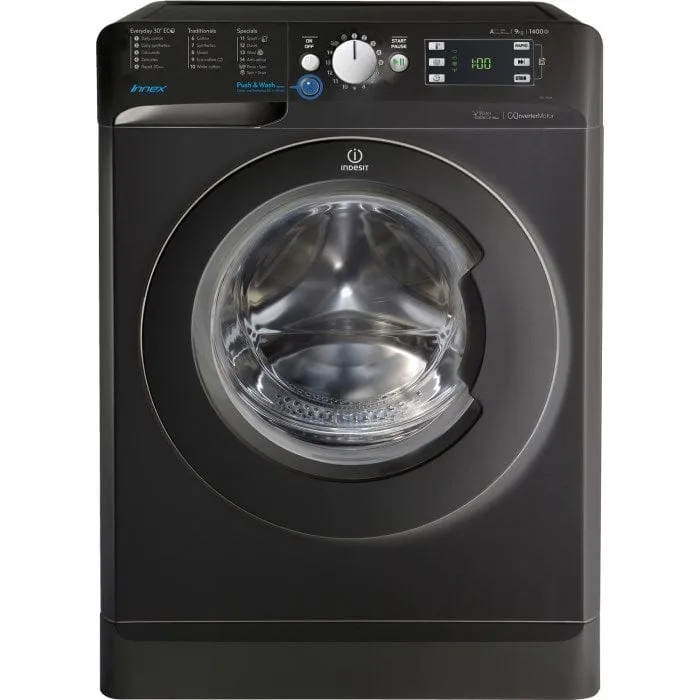 Indesit BWE91484XK 9Kg Washing Machine with 1400 rpm - Black