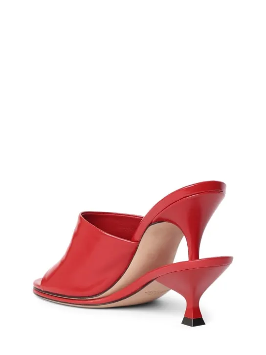 Jacquemus   100mm Les Doubles leather mules 