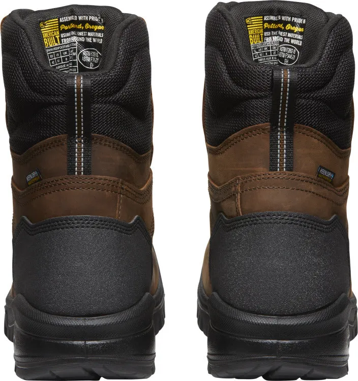 'Keen Utility' Men's 8" Independence EH WP Soft Toe - Dark Earth / Black