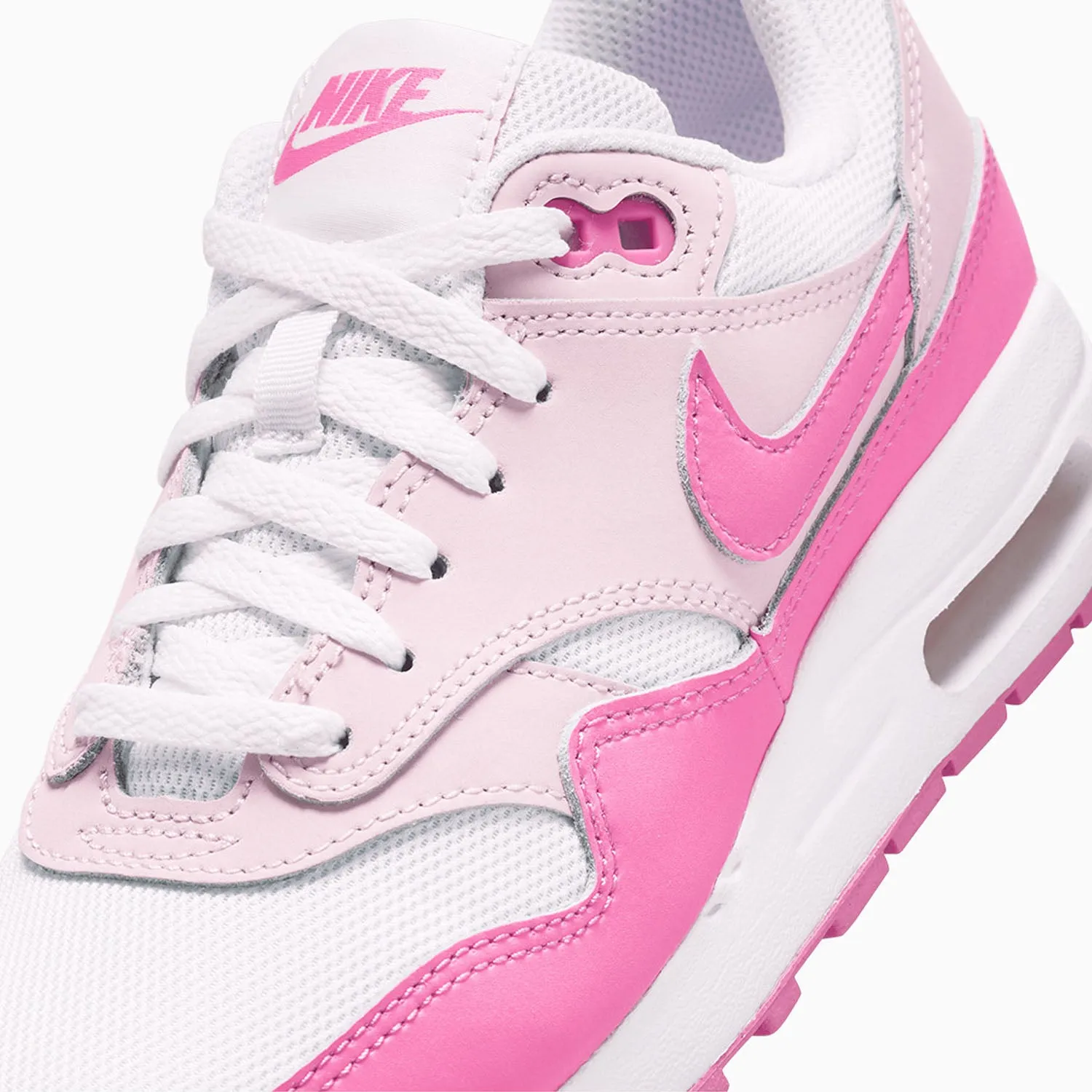 Kid's Air Max 1 "White Pink Foam" Grade School