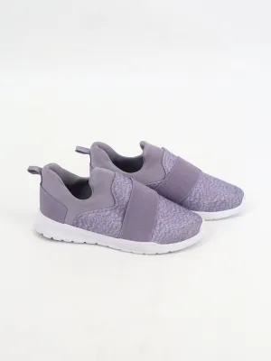 Kids Girl's Printed Slip On Sneakers,Light Purple