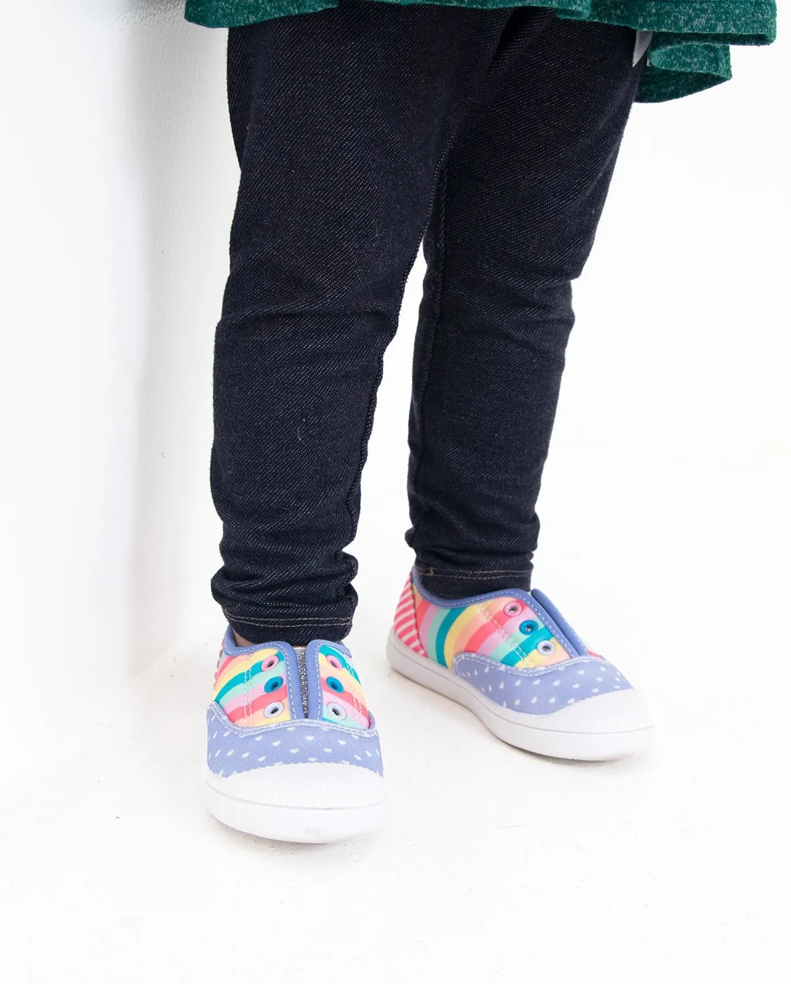 Kids Jetty Patchwork Slip On - Multi