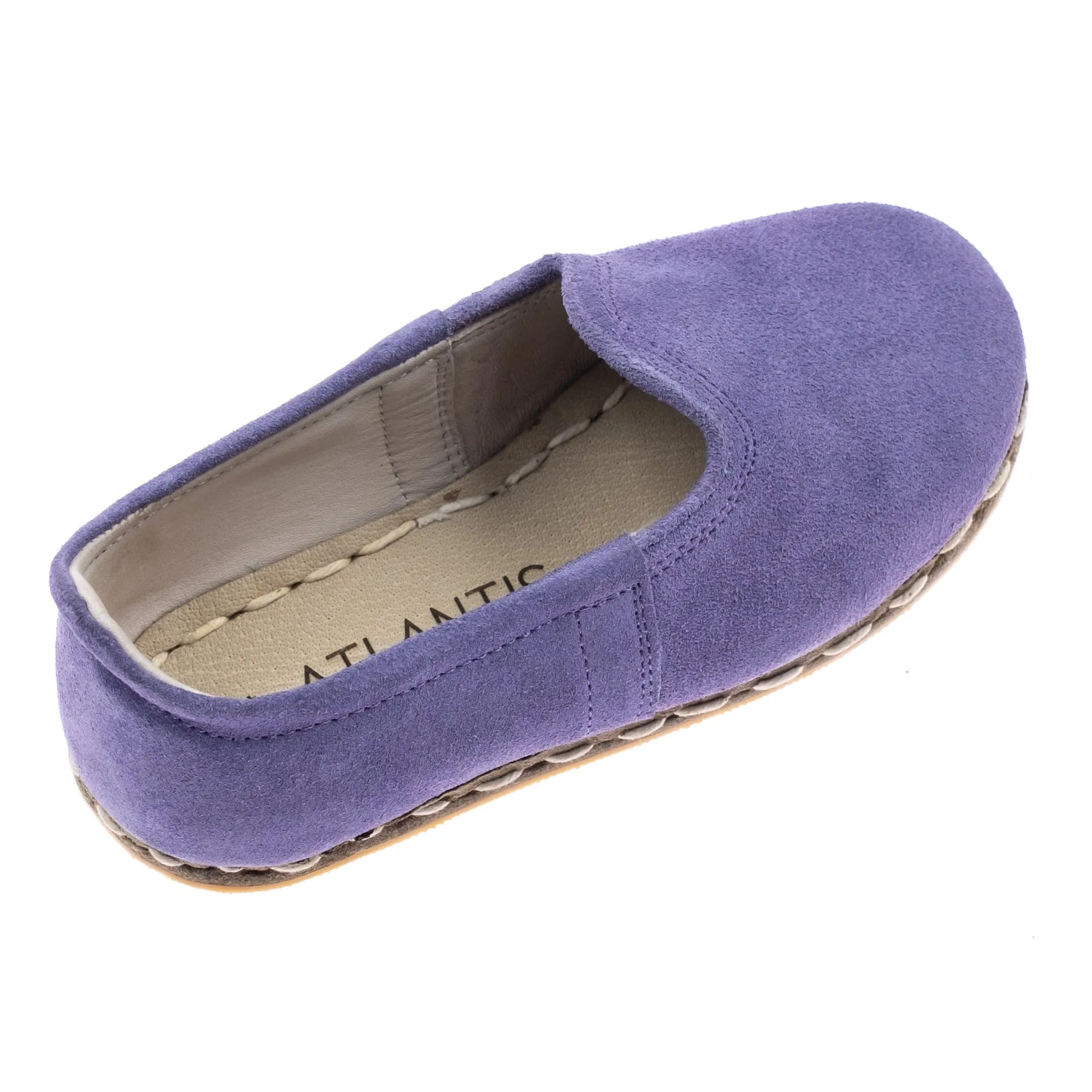 Kids Lavender Leather Shoes