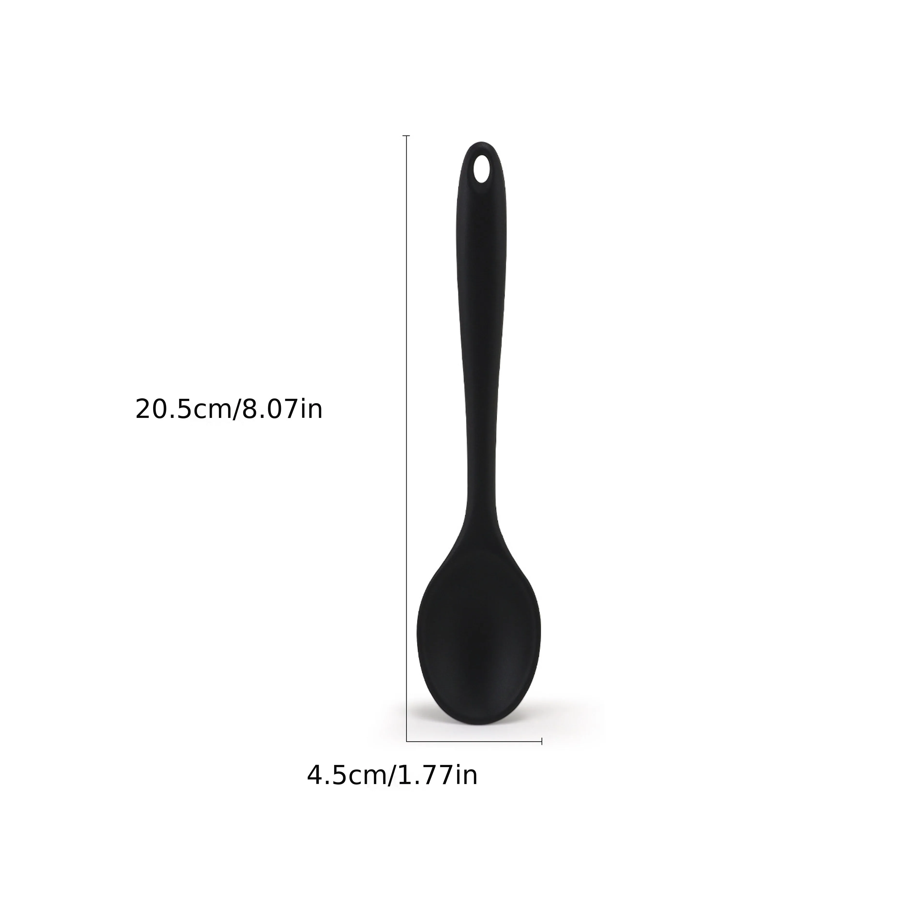 kkboxly 1pc Premium Silicone Spoon - Ladles for Cooking, Mixing, Serving, and Salad Preparation - Heat Resistant, Non-Stick, and Easy to Clean Kitchen Essential