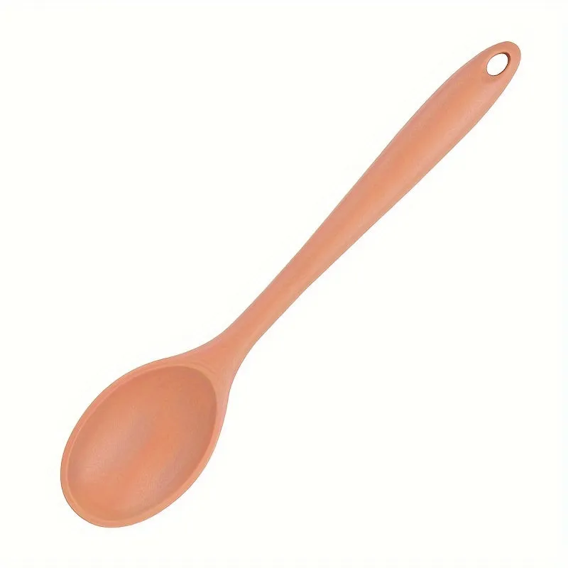 kkboxly 1pc Premium Silicone Spoon - Ladles for Cooking, Mixing, Serving, and Salad Preparation - Heat Resistant, Non-Stick, and Easy to Clean Kitchen Essential