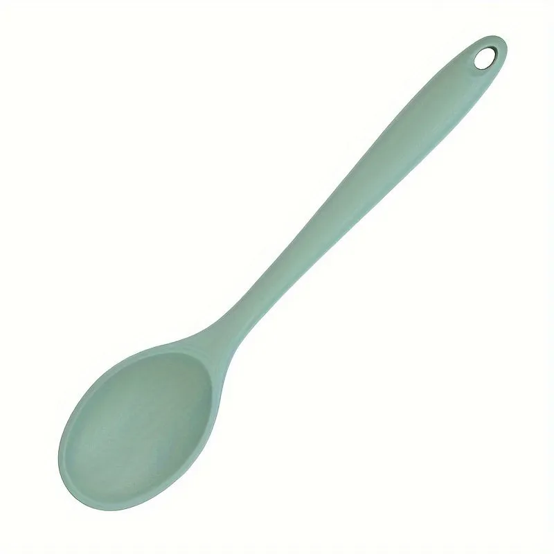 kkboxly 1pc Premium Silicone Spoon - Ladles for Cooking, Mixing, Serving, and Salad Preparation - Heat Resistant, Non-Stick, and Easy to Clean Kitchen Essential