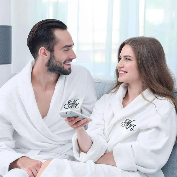 Lakeview Signature Egyptian Cotton Terry Spa Robes - Fun Gifts