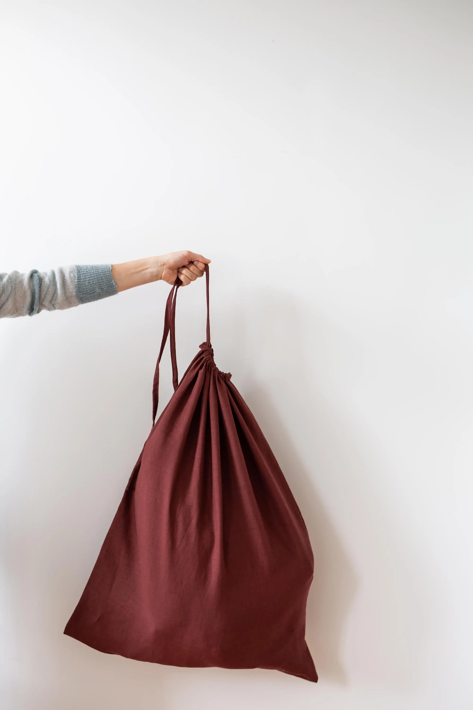 Linen Drawstring Laundry Bag | Multilple Colours