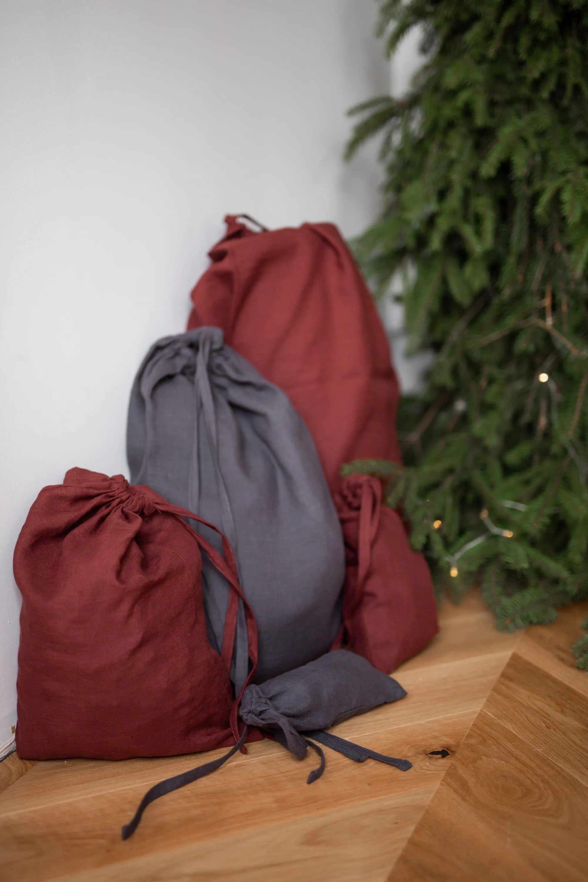 Linen Drawstring Laundry Bag | Multilple Colours