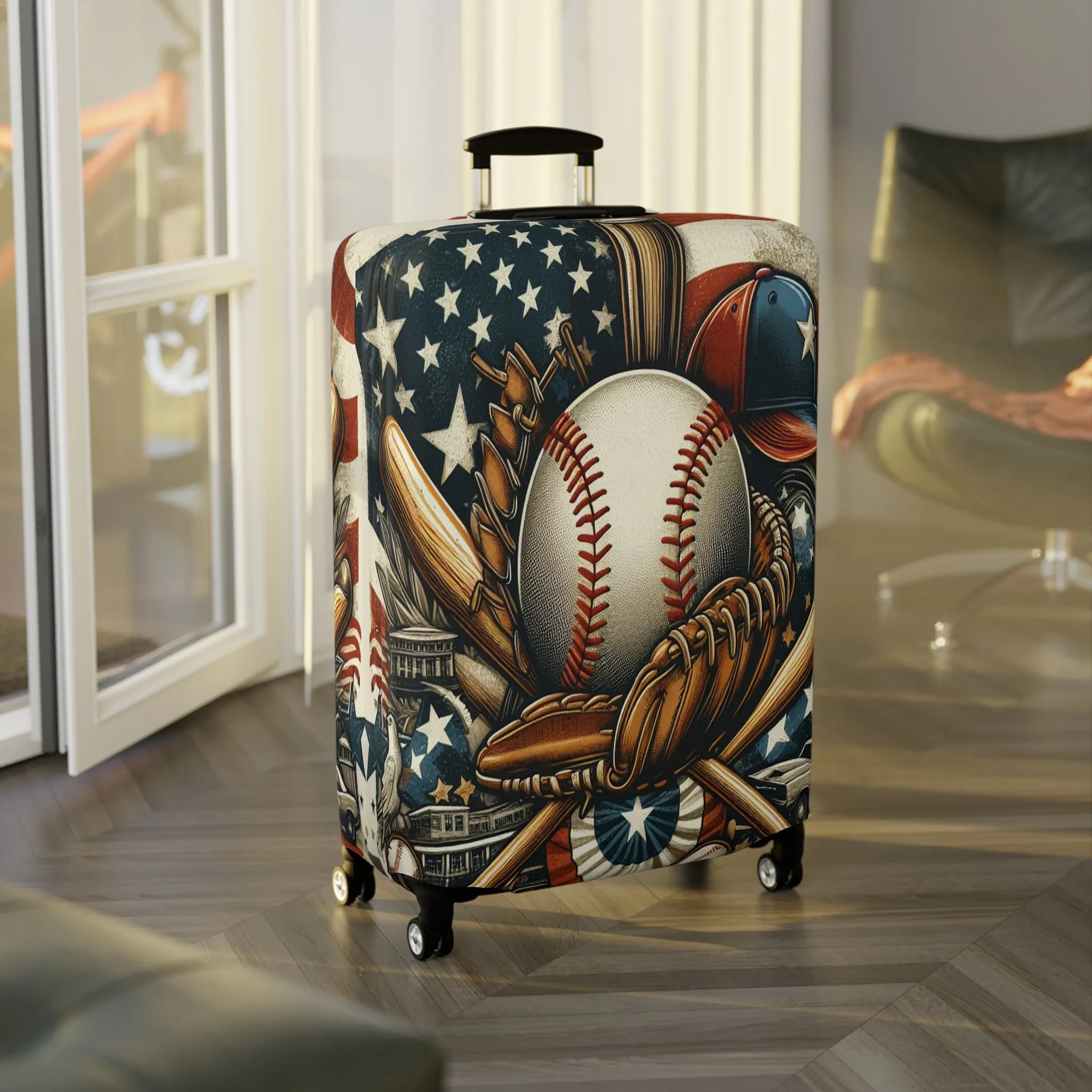 Luggage Cover, Baseball, awd-3075