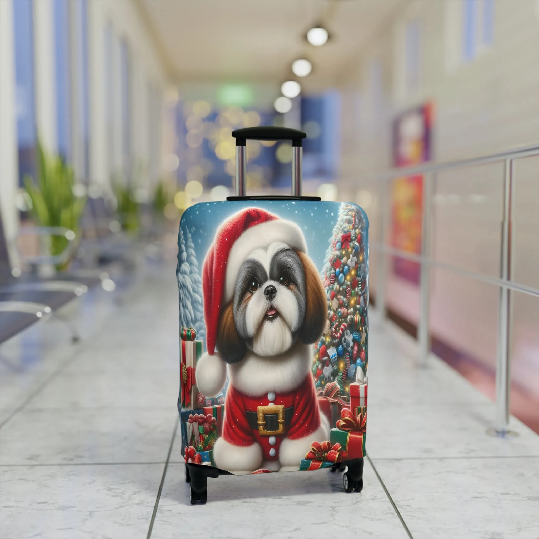 Luggage Cover, Christmas, Shiatzu, awd-002