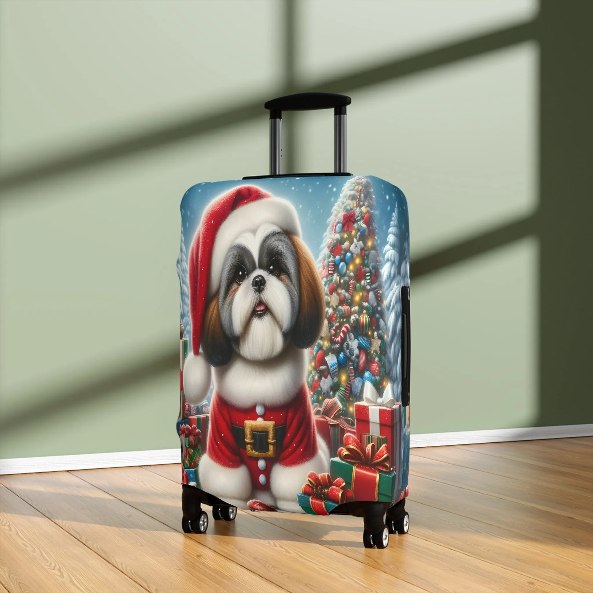 Luggage Cover, Christmas, Shiatzu, awd-002