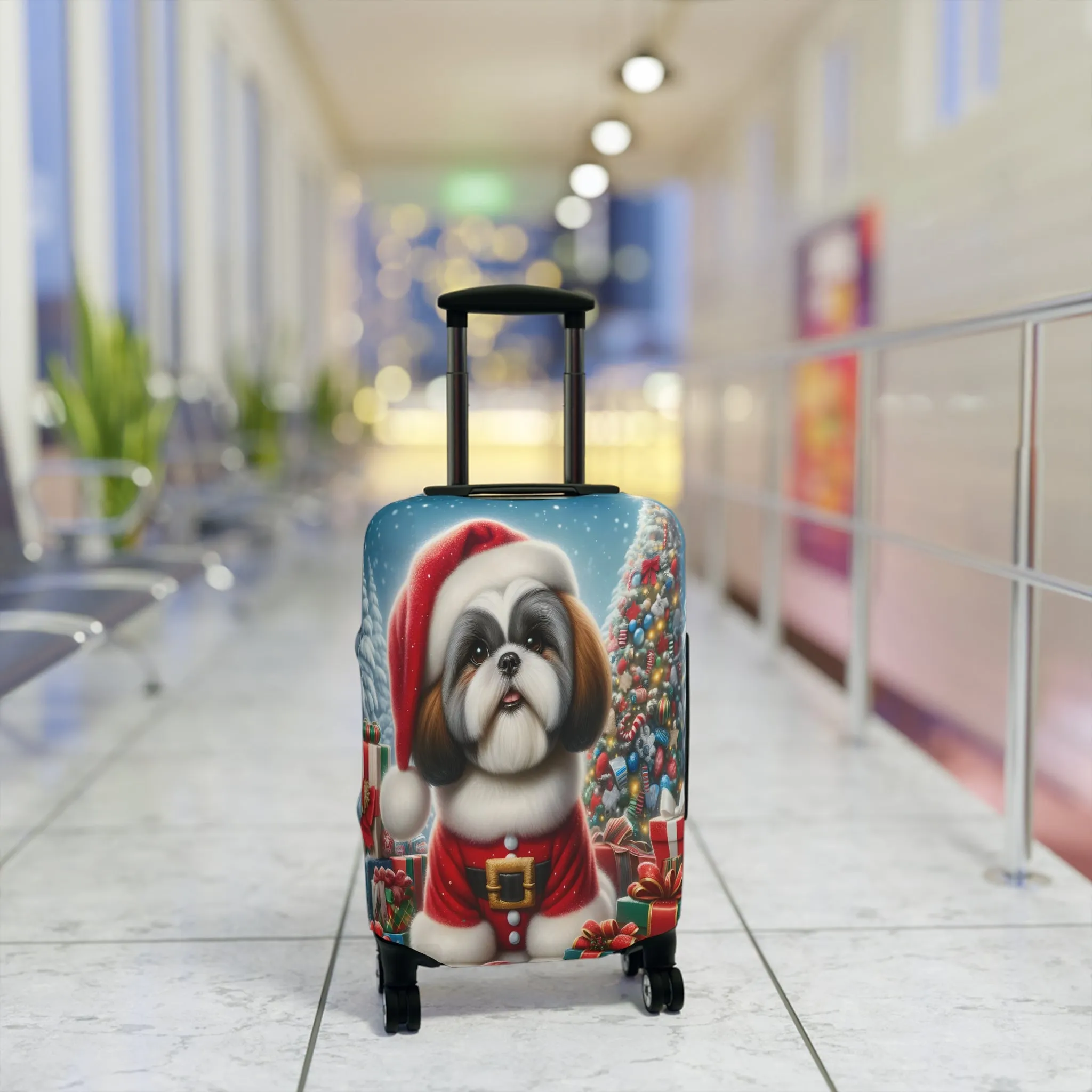 Luggage Cover, Christmas, Shiatzu, awd-002