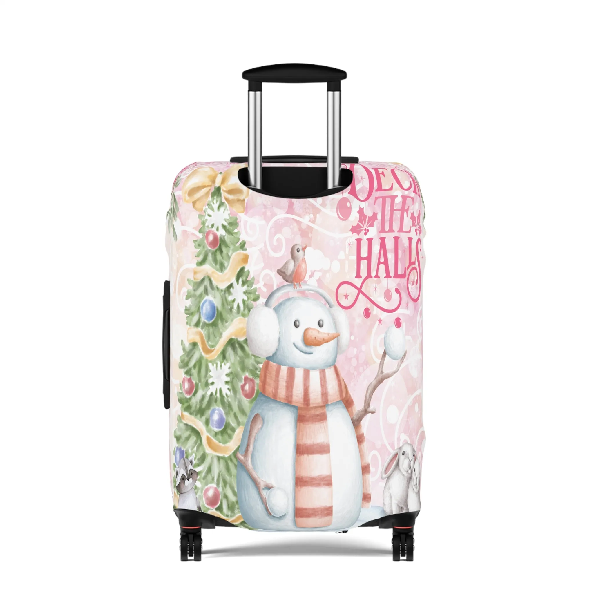 Luggage Cover, Christmas, Snowman, Deck the Halls, awd-049