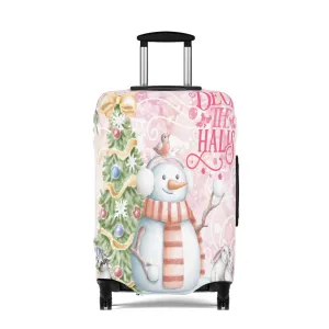 Luggage Cover, Christmas, Snowman, Deck the Halls, awd-049