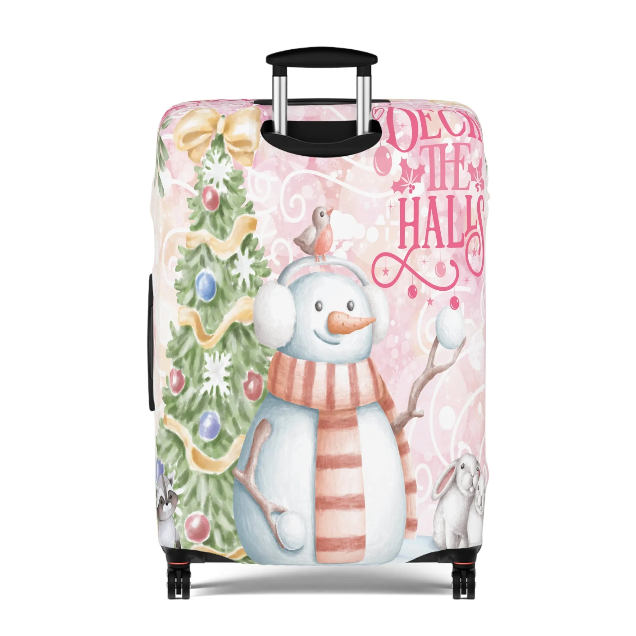 Luggage Cover, Christmas, Snowman, Deck the Halls, awd-049