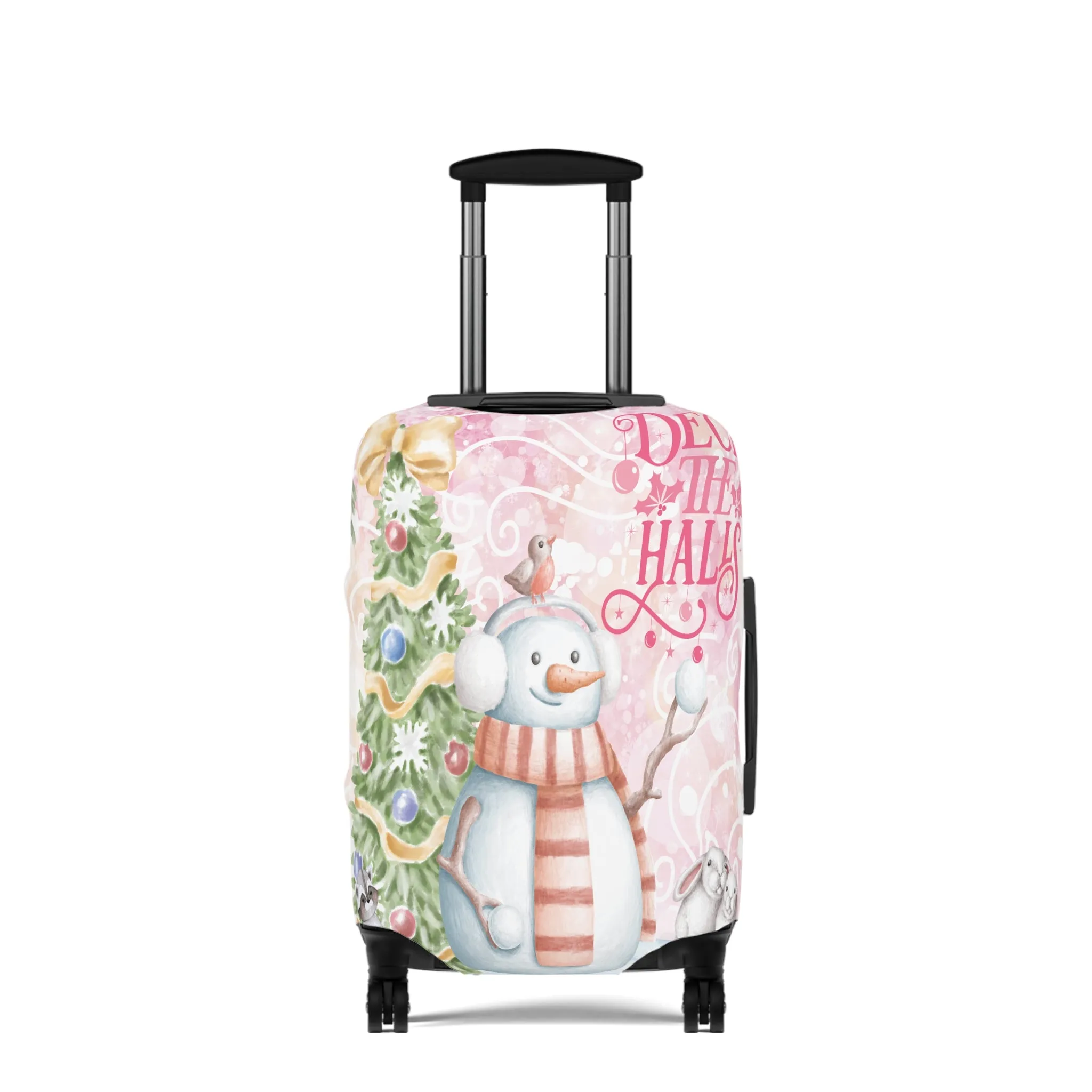 Luggage Cover, Christmas, Snowman, Deck the Halls, awd-049