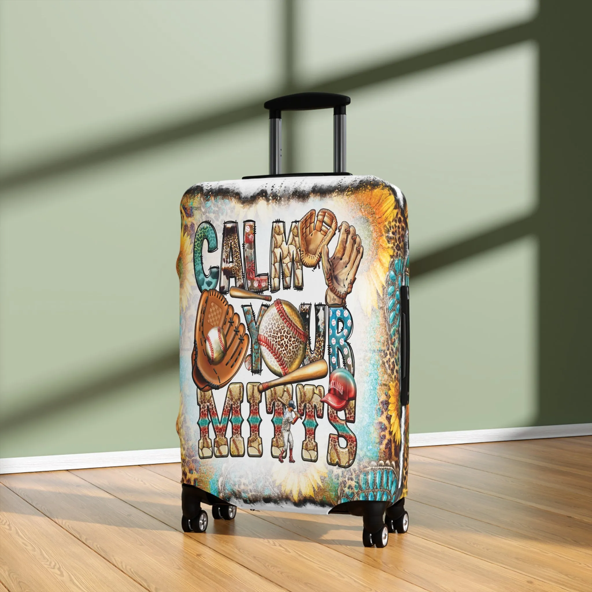 Luggage Cover, Country and Western, Calm your Mitts, awd-1018