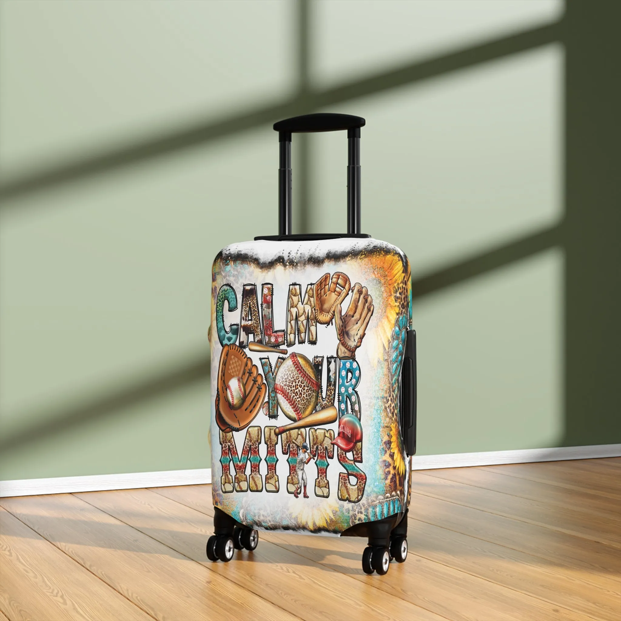 Luggage Cover, Country and Western, Calm your Mitts, awd-1018