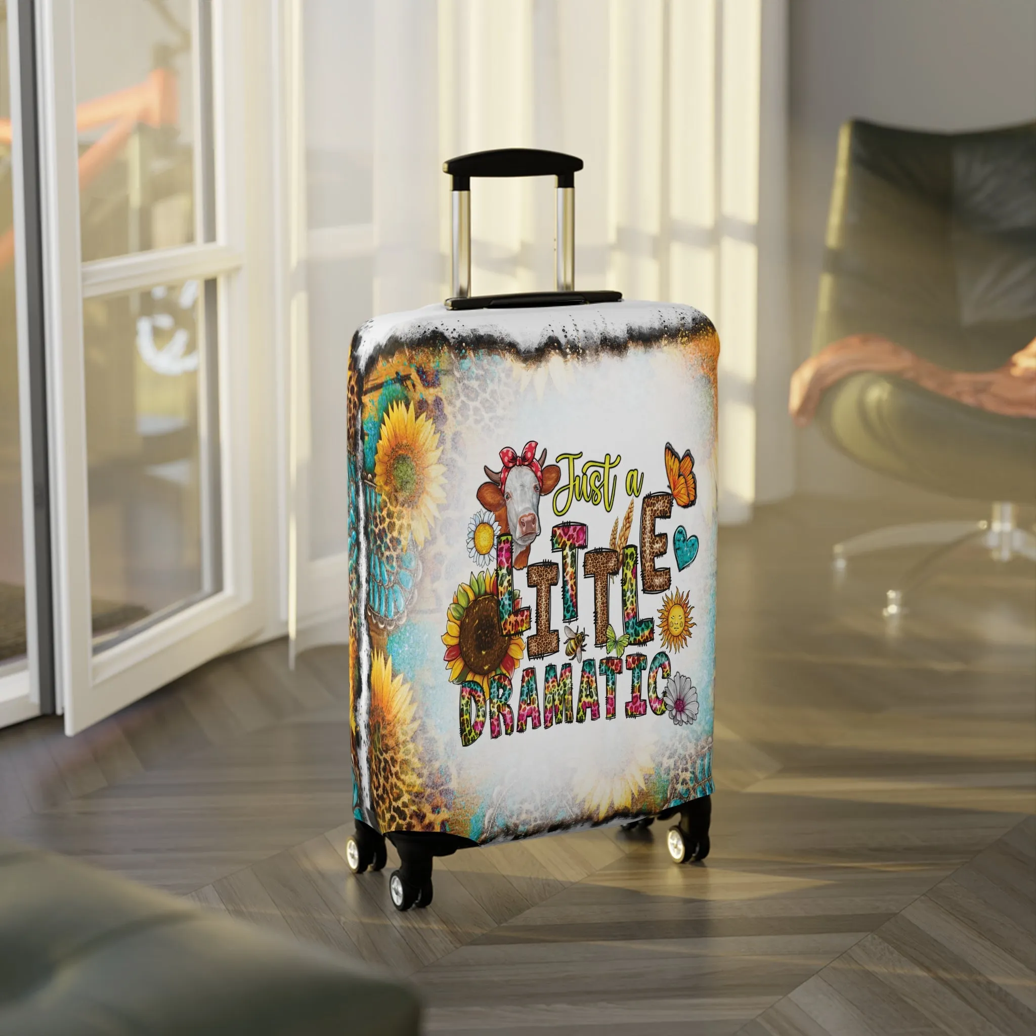 Luggage Cover, Country and Western, Just a Little bit Dramatic, awd-1014