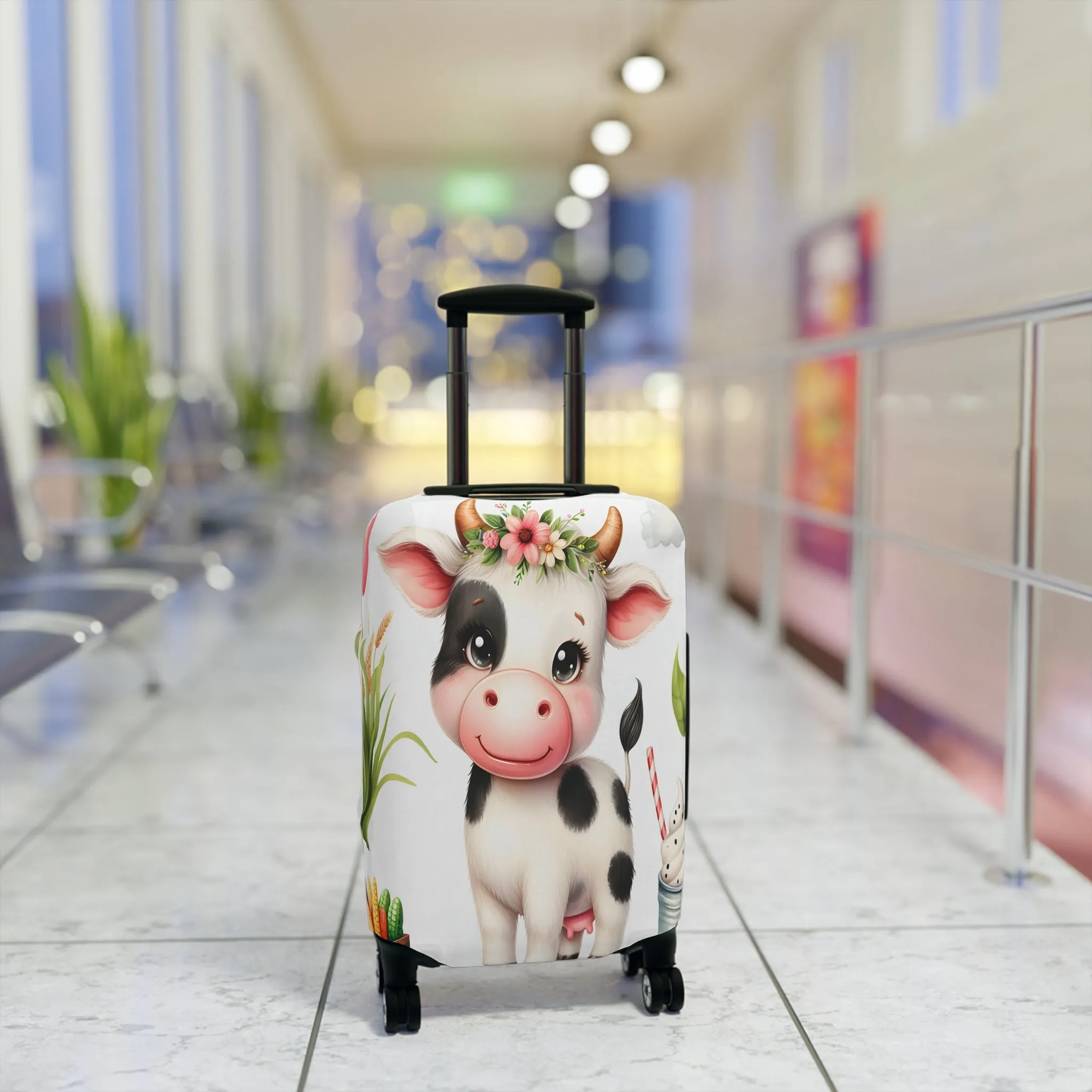 Luggage Cover, Cow, awd-1614