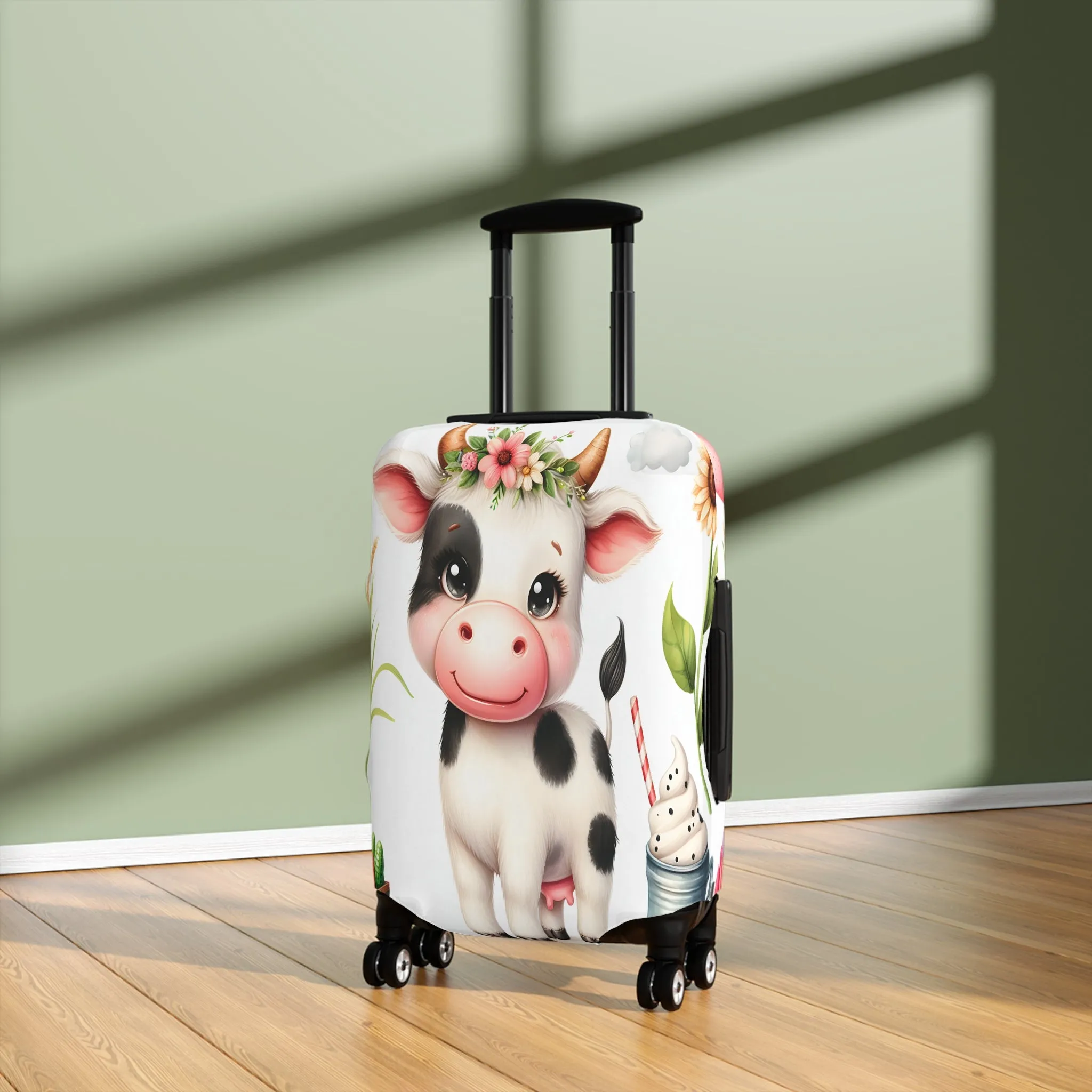 Luggage Cover, Cow, awd-1614