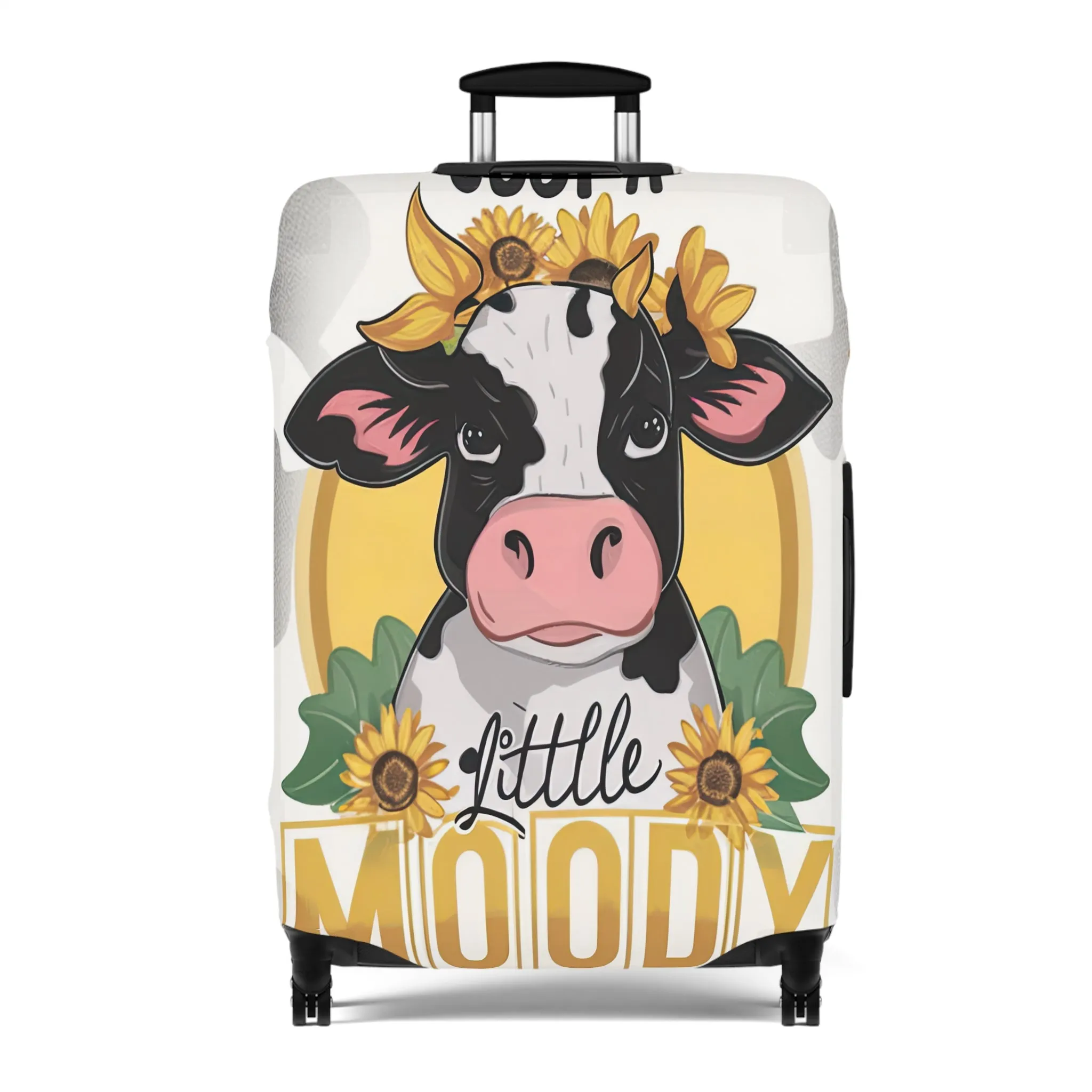 Luggage Cover, Cow, Just a Little Moody, awd-1697