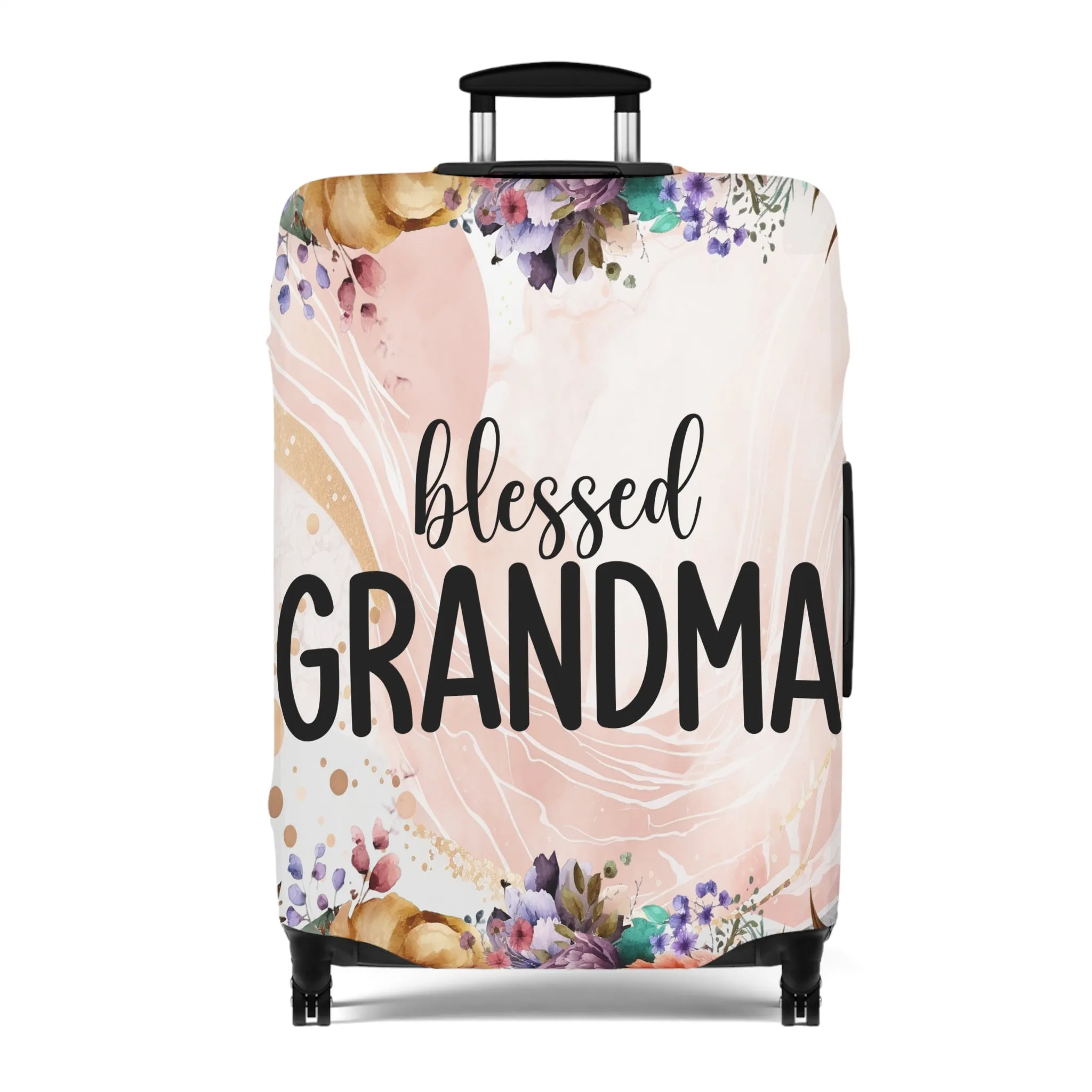 Luggage Cover, Floral, Blessed Grandma, awd-728