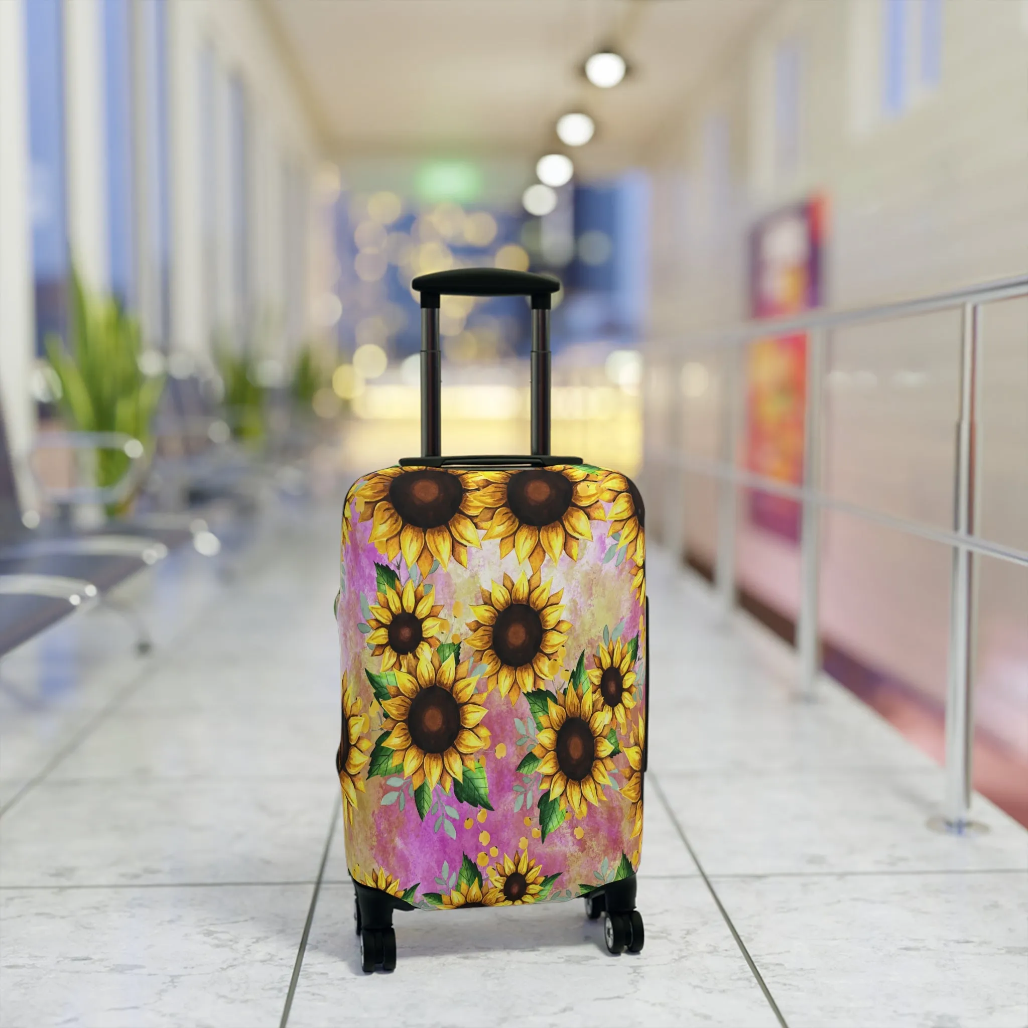 Luggage Cover, Floral, Sunflowers, awd-1371