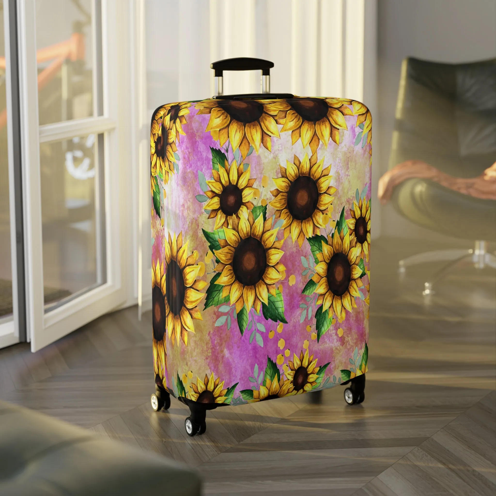 Luggage Cover, Floral, Sunflowers, awd-1371