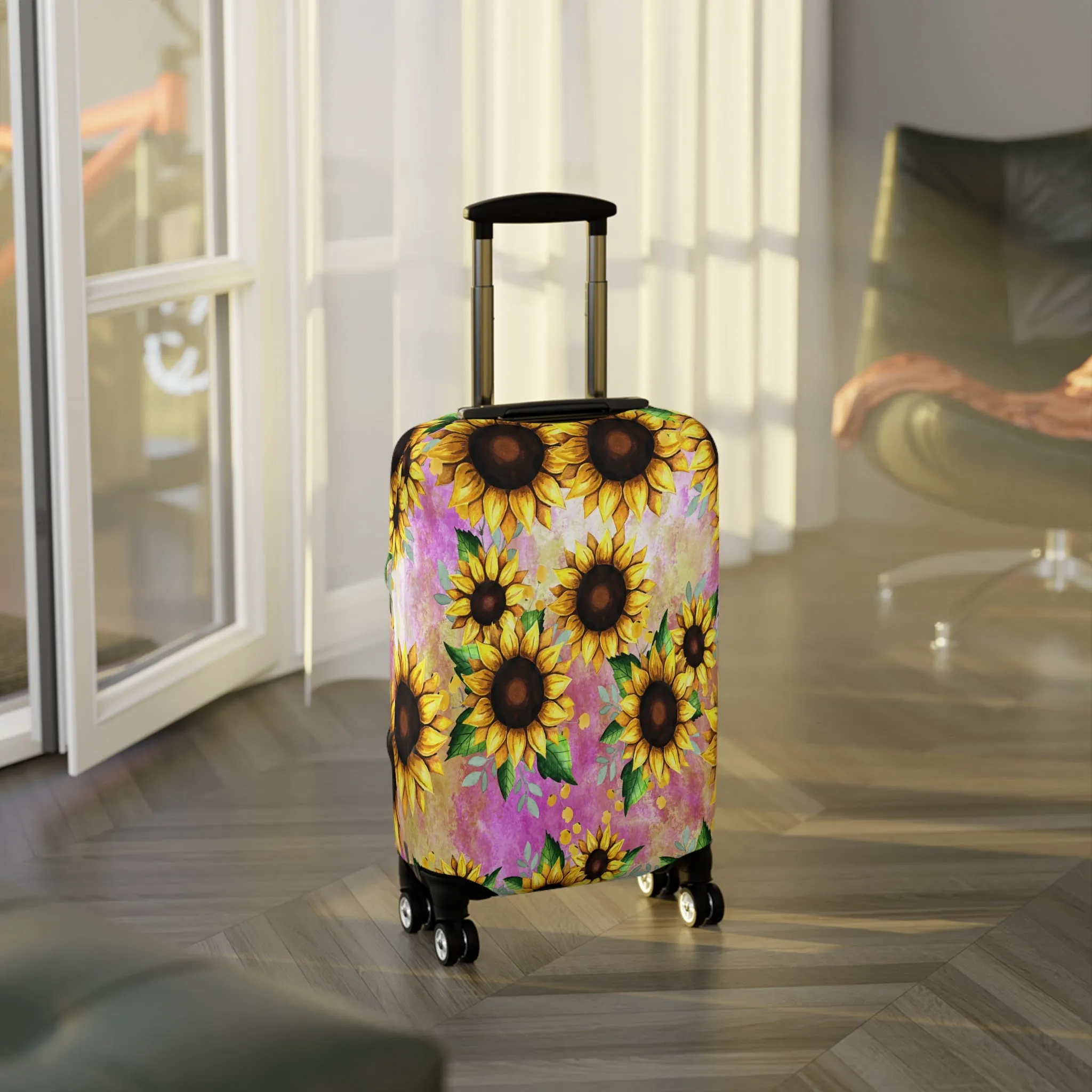 Luggage Cover, Floral, Sunflowers, awd-1371