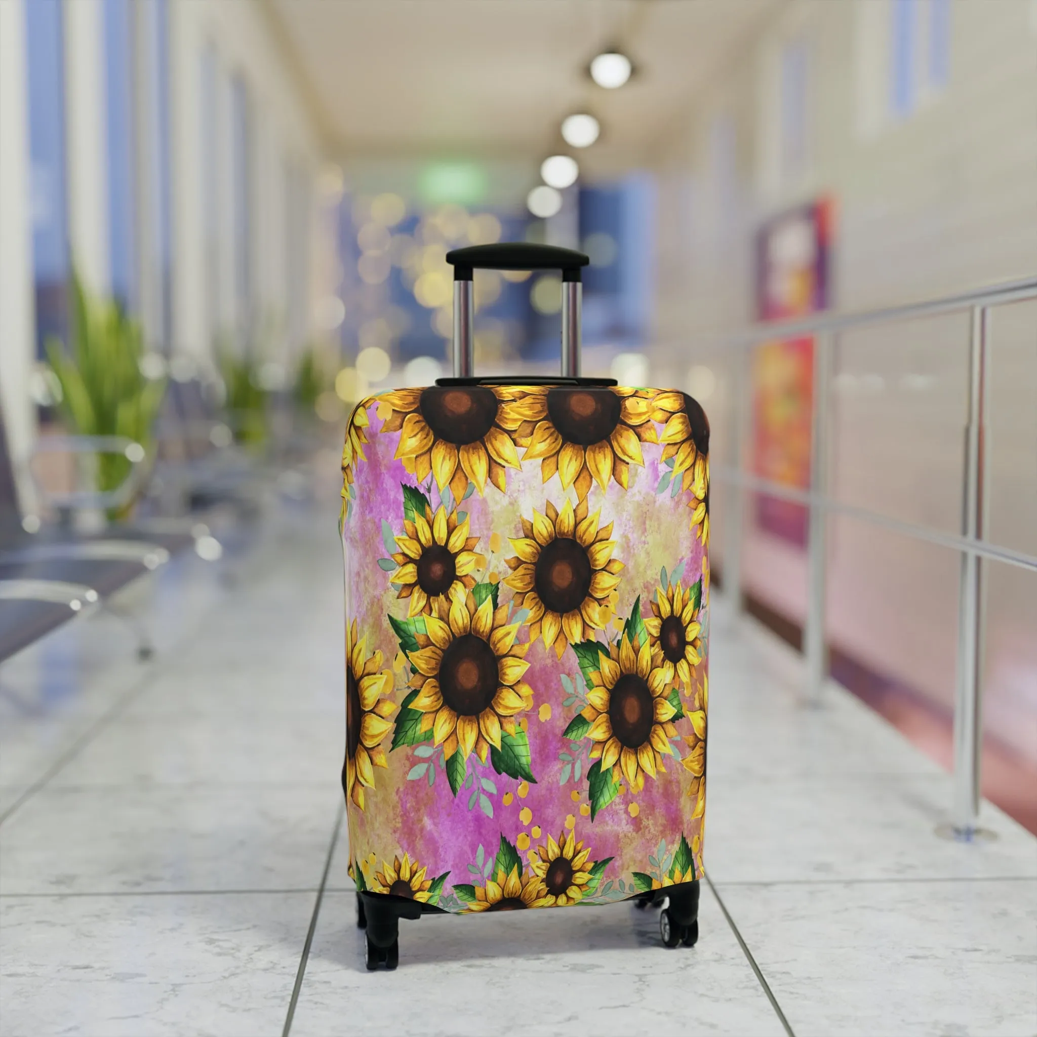 Luggage Cover, Floral, Sunflowers, awd-1371