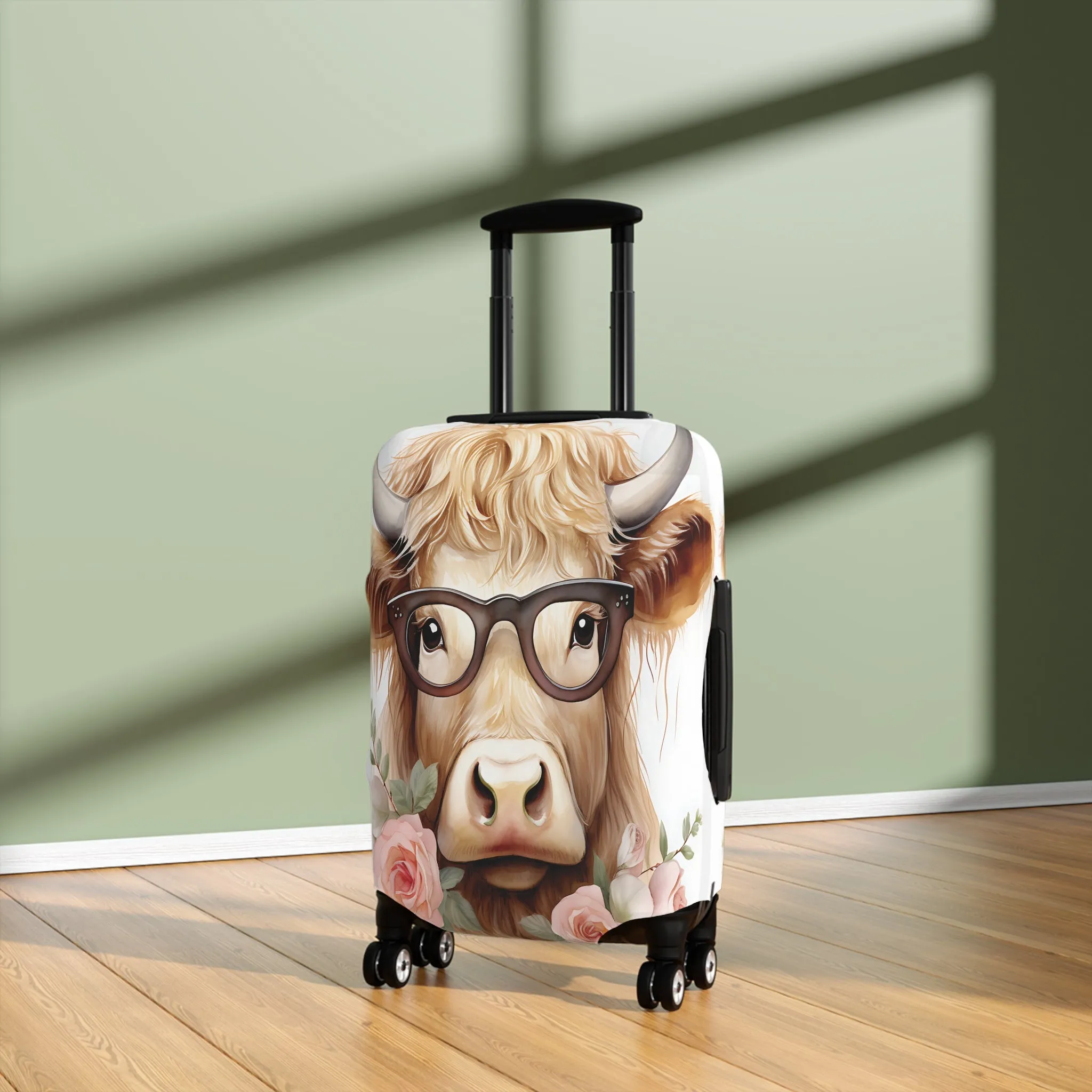 Luggage Cover, Highland Cow, awd-009