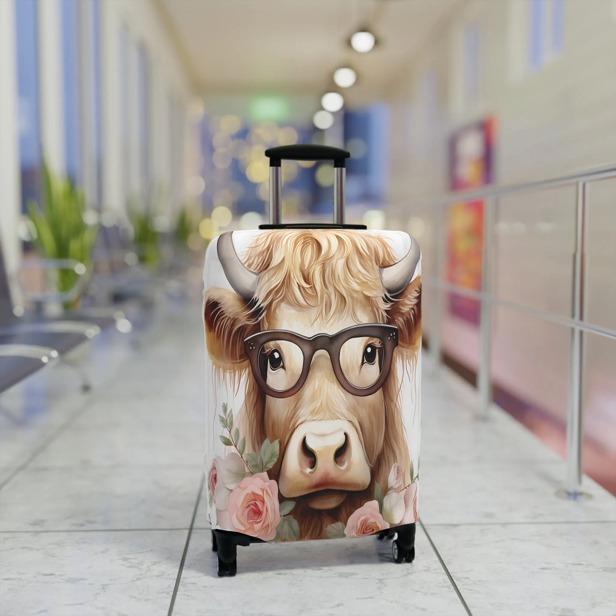 Luggage Cover, Highland Cow, awd-009