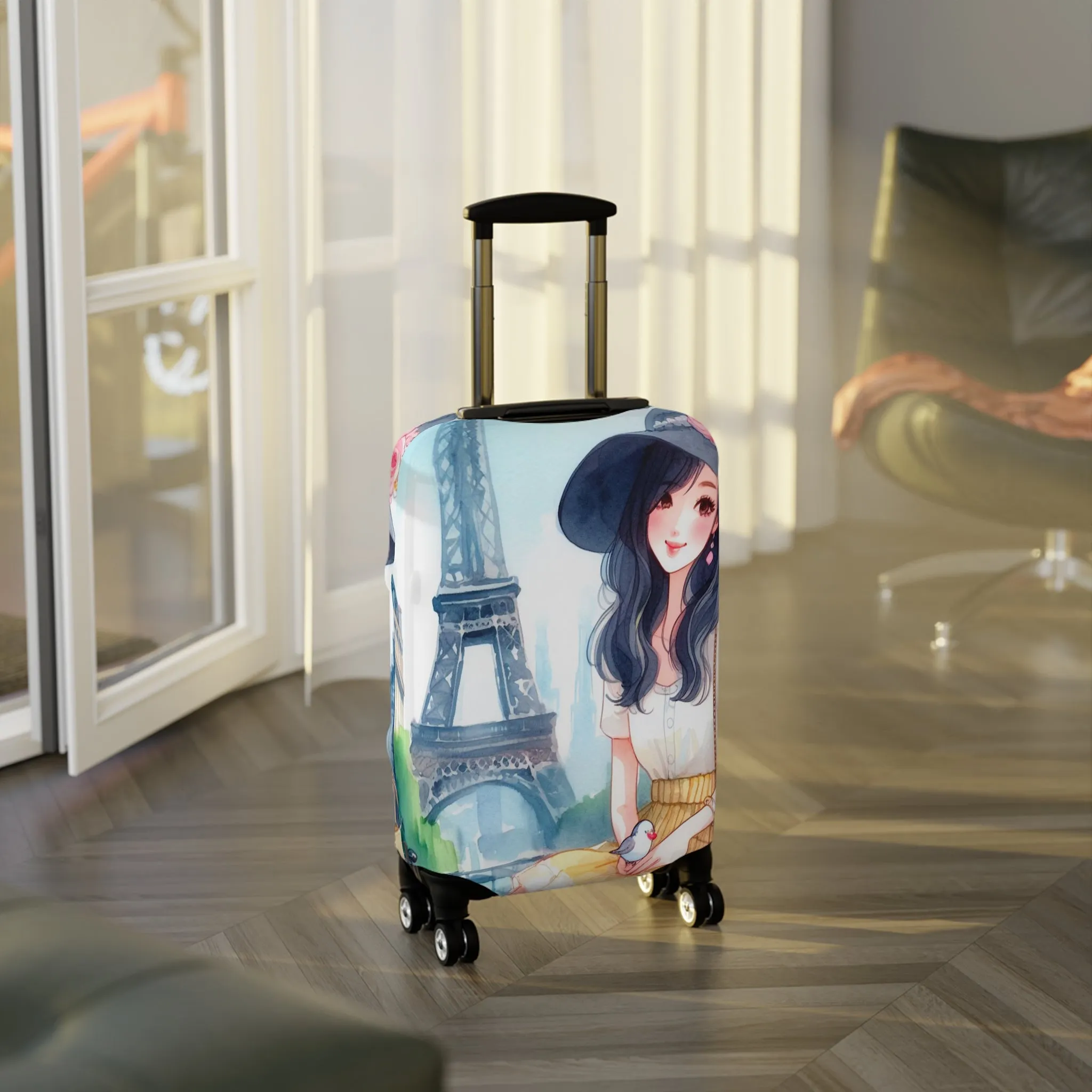 Luggage Cover, Just a Girl Who loves Travelling, awd-2104