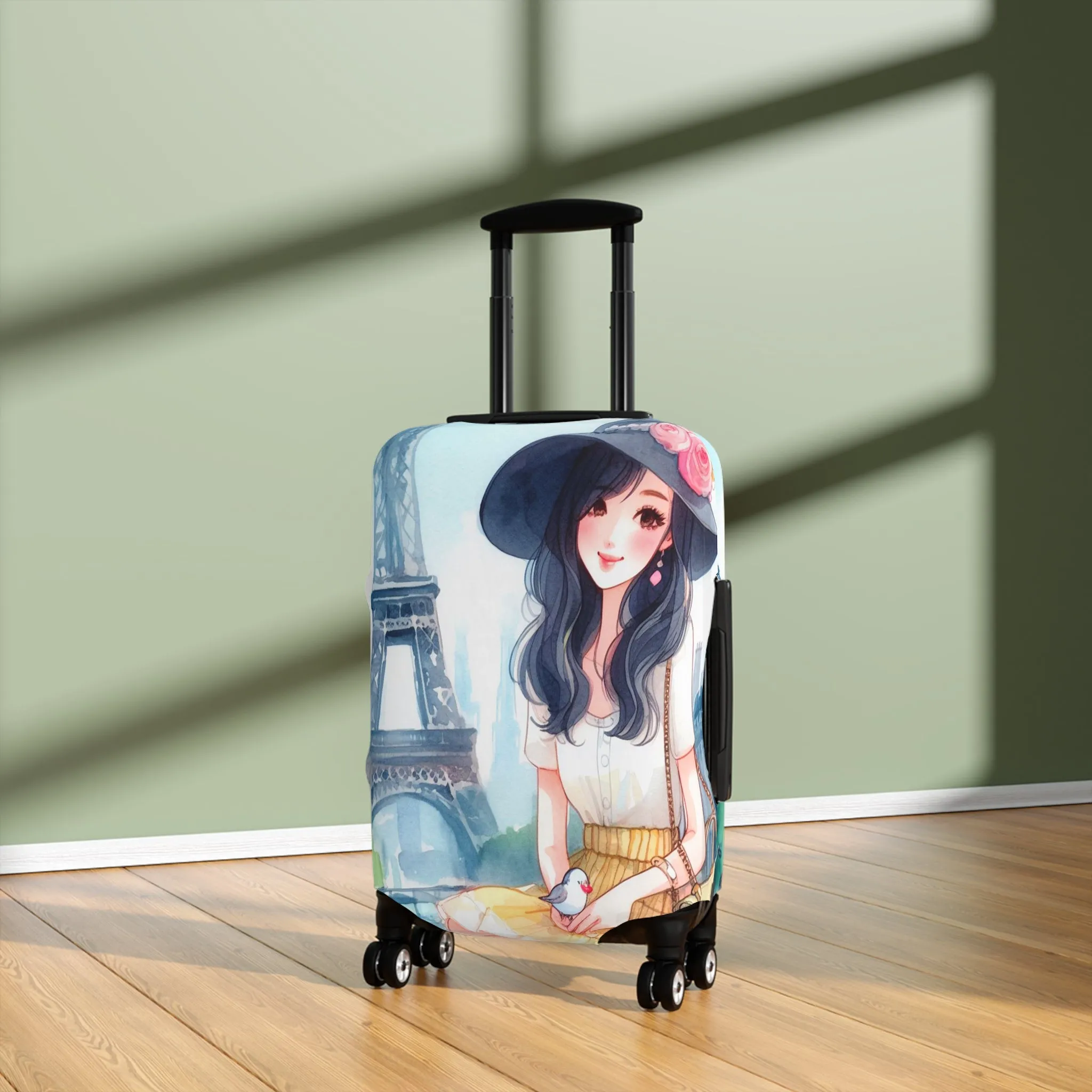 Luggage Cover, Just a Girl Who loves Travelling, awd-2104