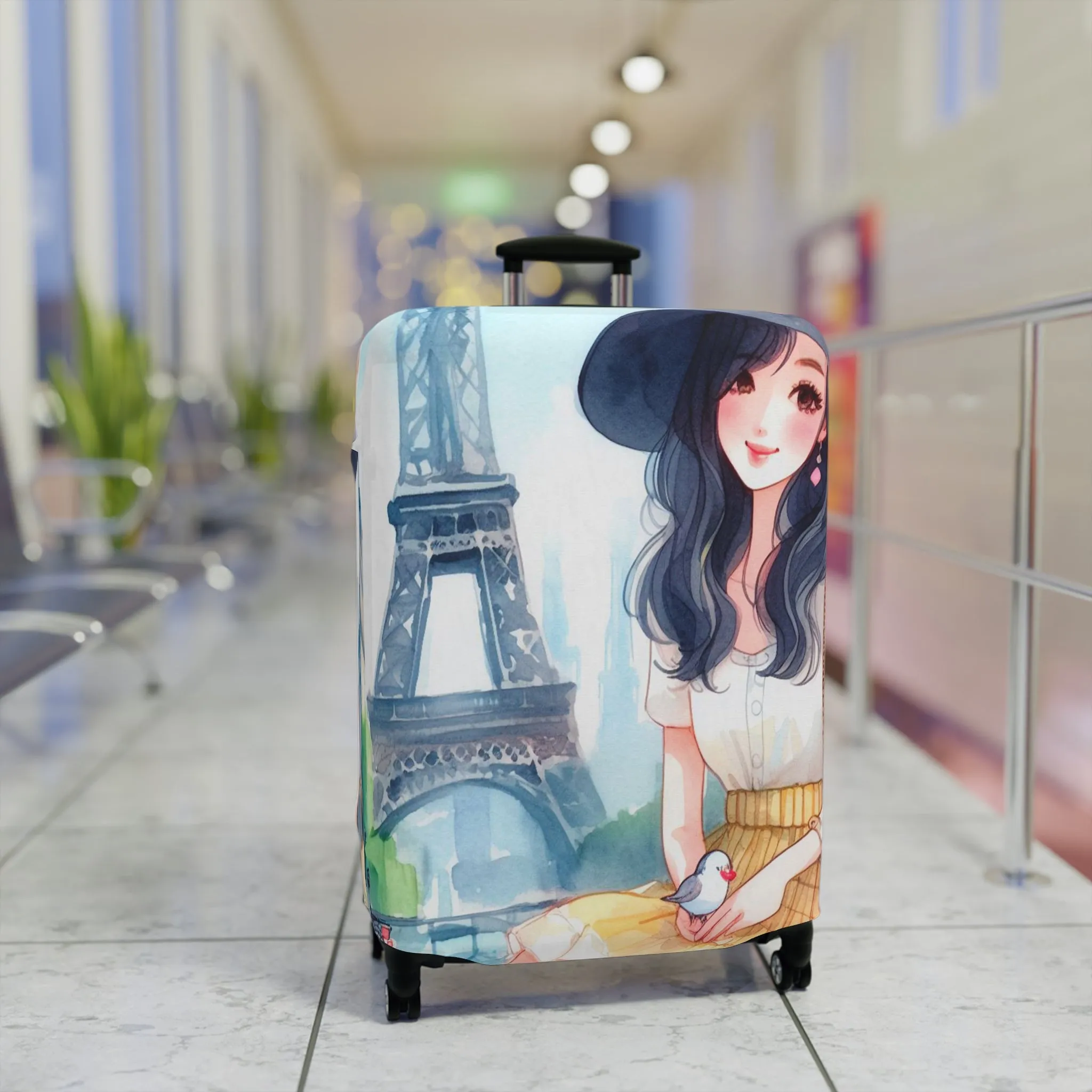 Luggage Cover, Just a Girl Who loves Travelling, awd-2104