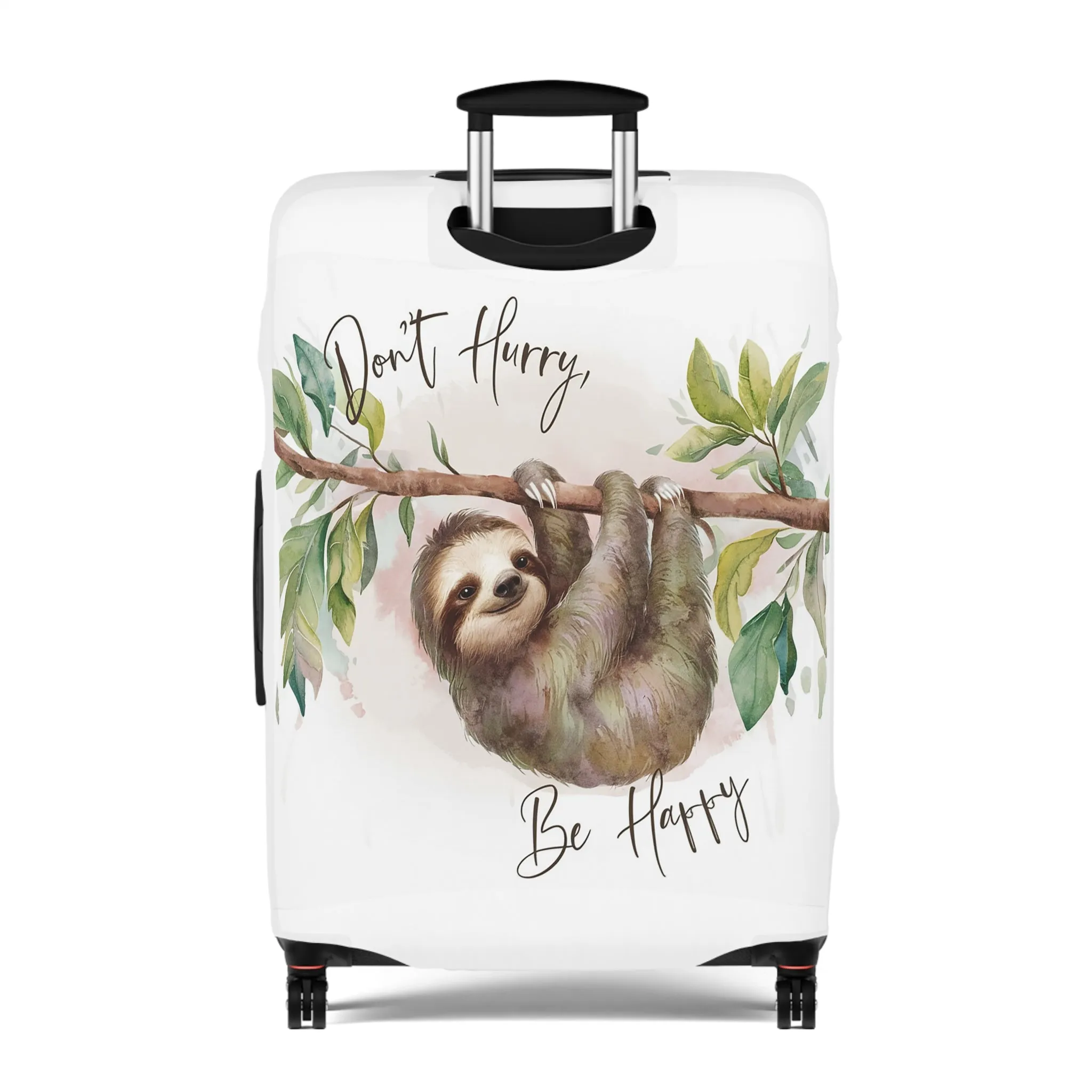 Luggage Cover, Sloth, Don't Hurry be Happy, awd-4042