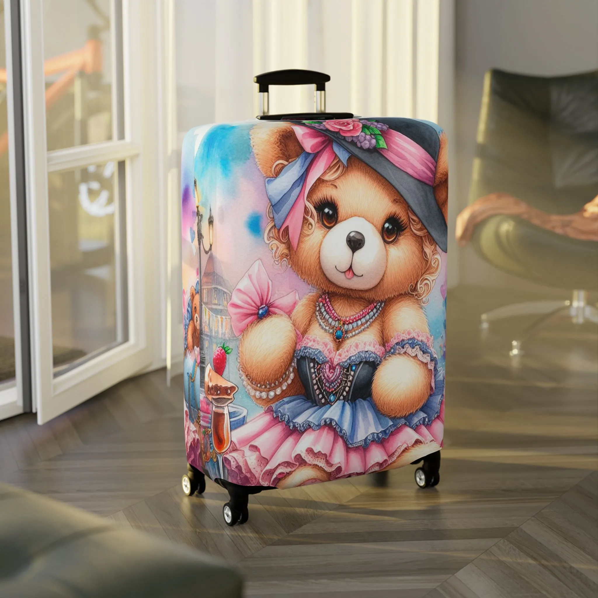 Luggage Cover, Teddy Bear, awd-3027