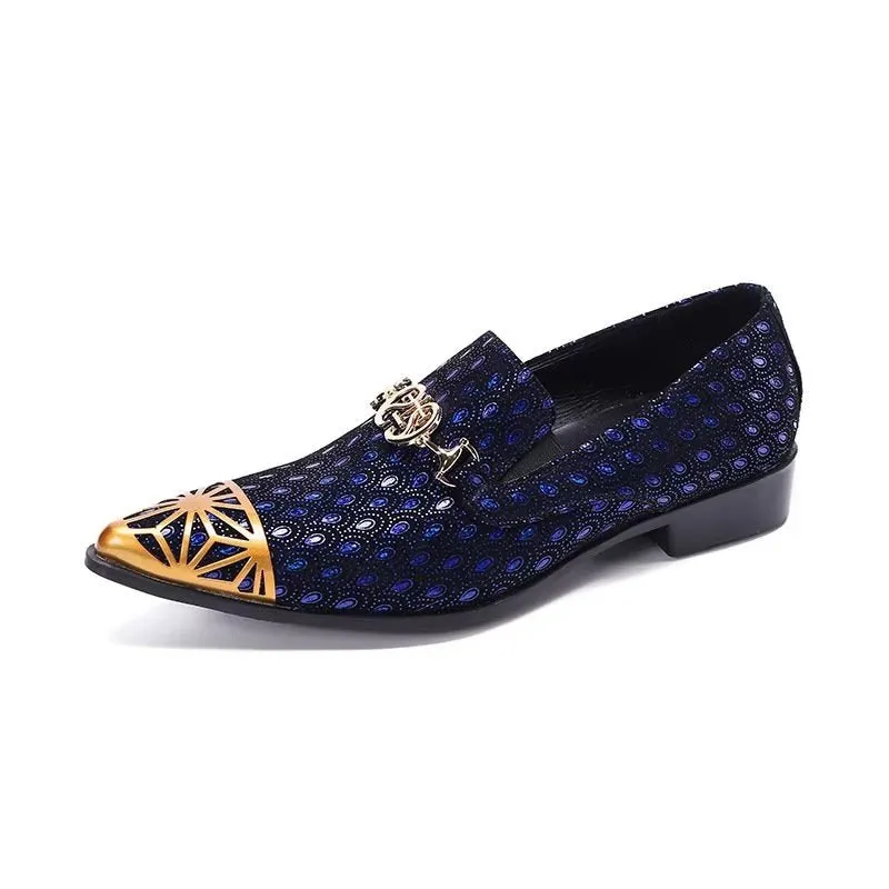 Luxe Exotic Embossed Genuine Leather Slip-on Loafers