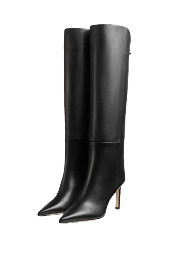 LuxeLeather High Heel Long Boots