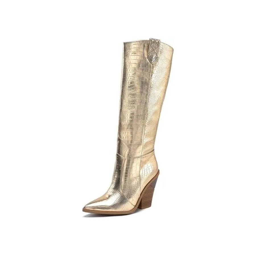 LuxePoint Exotic Western High Heel