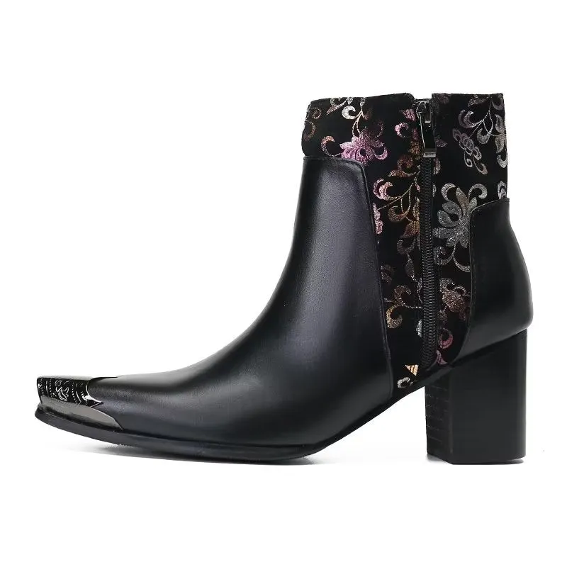 Luxury Chic Genuine Leather Ankle Boots