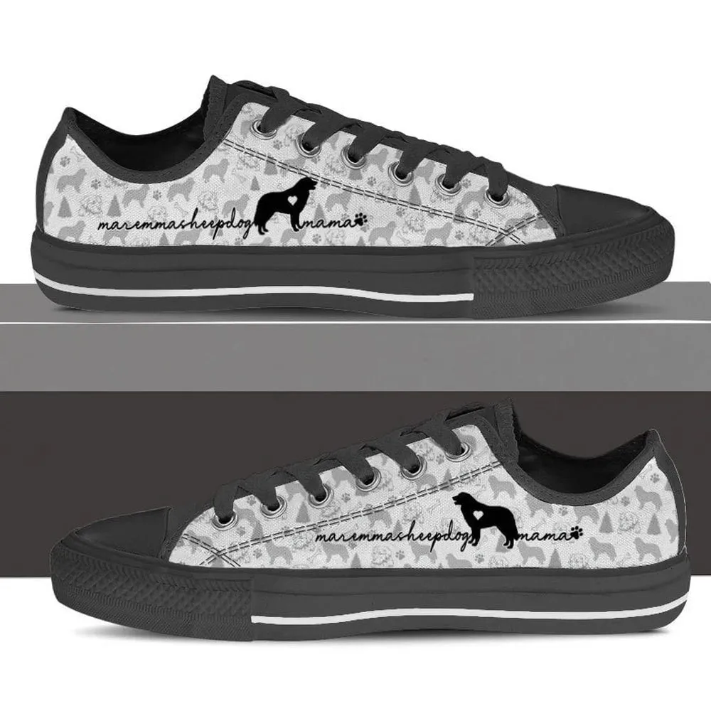 Maremma Sheepdog Low Top Shoes - Dog Walking Shoes Men Women, Dog Printed Shoes, Canvas Shoes For Men, Women