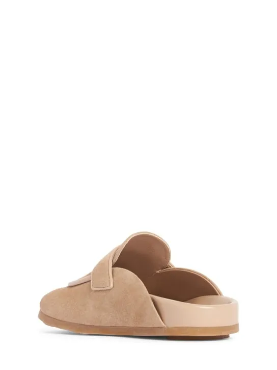 Max Mara   10mm Manly suede mules 