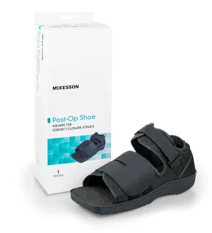 McKesson Square Toe Post-Op Shoe, Large, Male 10-11 / Female 11-12