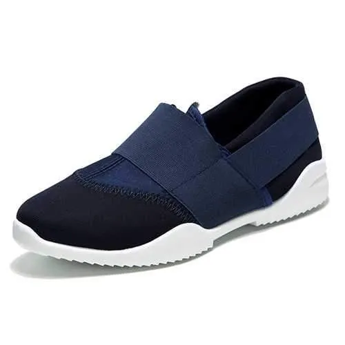 Men Breathable Elastic Bnad Slip On Casual Sneakers